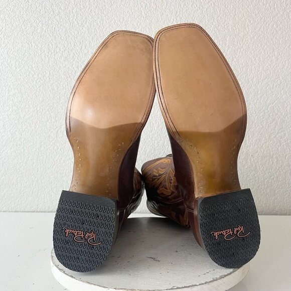 NEW Rod Patrick Mens Cowboy Boots 15AAAA Perro Loco Brown Square Toe Western - Picture 8 of 12